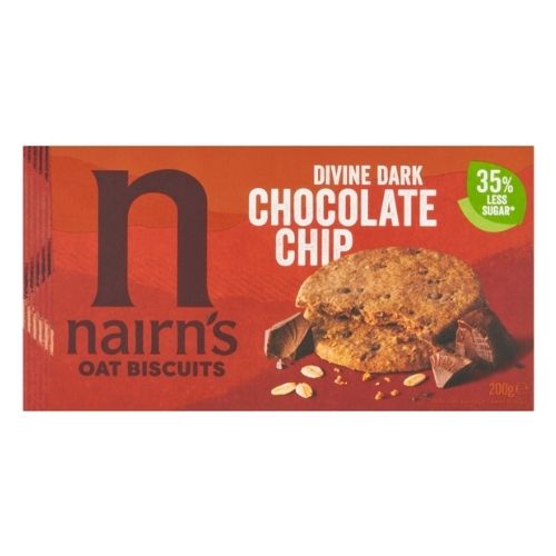 NAIRNS DARK CHOC CHIP OAT BISCUIT 200G