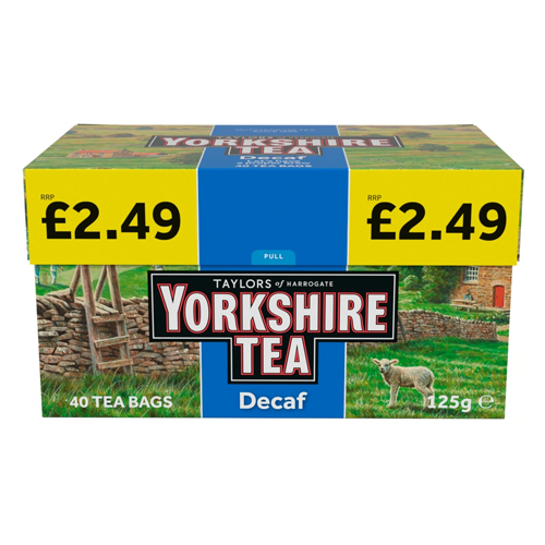 TAYLORS DECAF TEABAGS PMP £2.49 40S