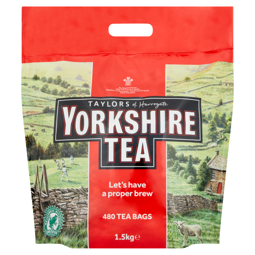 TAYLORS YORKSHIRE TEA 480 TEA BAGS 1.5KG