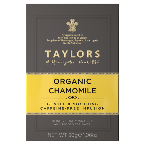TAYLORS OF HARROGATE ORGANIC CHAMOMILE 20 TEA BAGS 30G