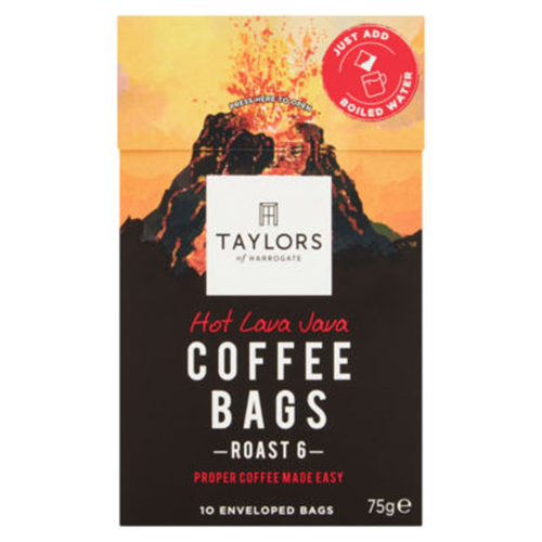 TAYLORS OF HARROGATE HOT LAV JAVA COFFEE BAGS 100G