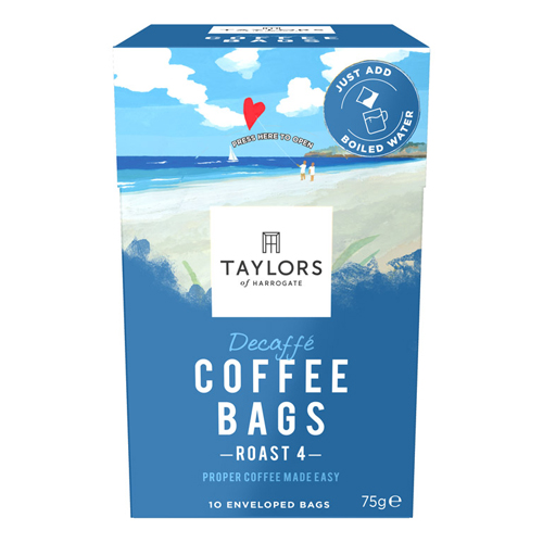 TAYLORS DECAFFE COFFEE BAGS 75G