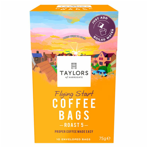 TAYLORS OF HARROGATE FLYING START COFFEE BAGS 100G