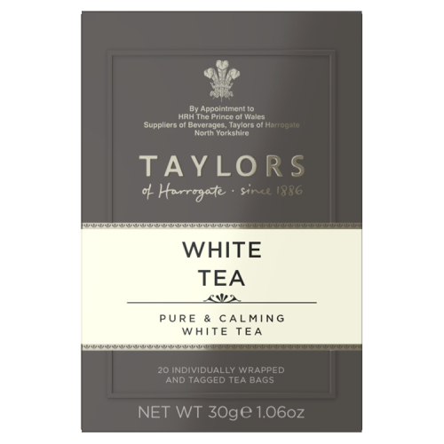 TAYLORS OF HARROGATE WHITE 20 TEA BAGS 30G