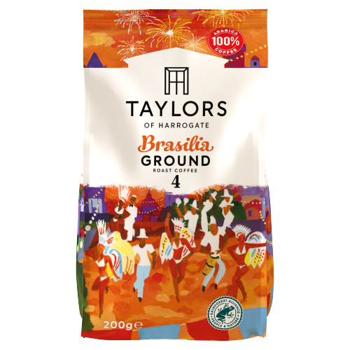 TAYLORS OF HARROGATE BRASILIA GROUND COFFEE 200G