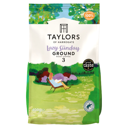 TAYLORS OF HARROGATE LAZY SUNDAY ROAST GROUND COFFEE 400G