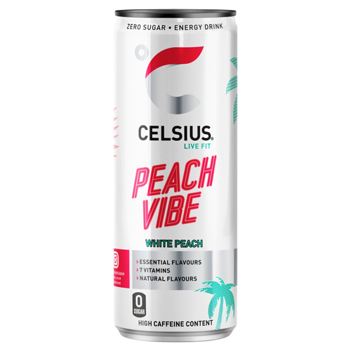 CELSIUS PEACH VIBE 355ML