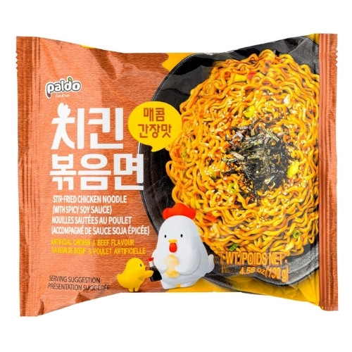 PALDO STIR-FRIED CHICKEN NOODLE WITH SPICY SOY SAUCE 130G