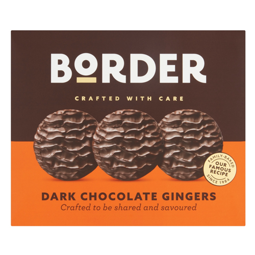 BORDER DARK CHOCOLATE GINGERS 255G