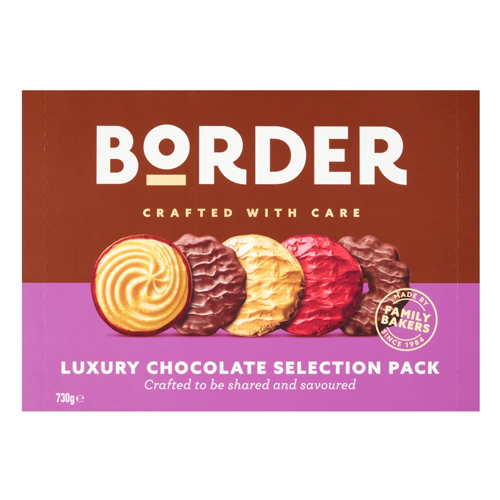 BORDER LUXURY CHOCOLATE SELECTION 730G