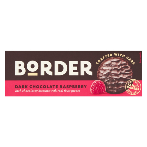 BORDER DARK CHOCOLATE RASPBERRY 150G