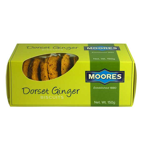 MOORES DORSET GINGER BISCUITS 150G