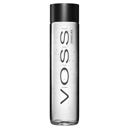 VOSS WATER SPARKLING GLASS 375ML