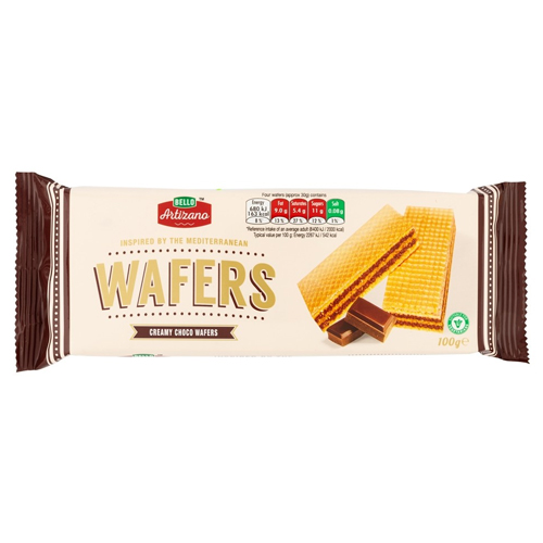 BELLO ARTIZANO CHOCOLATE CREAM WAFERS 100G