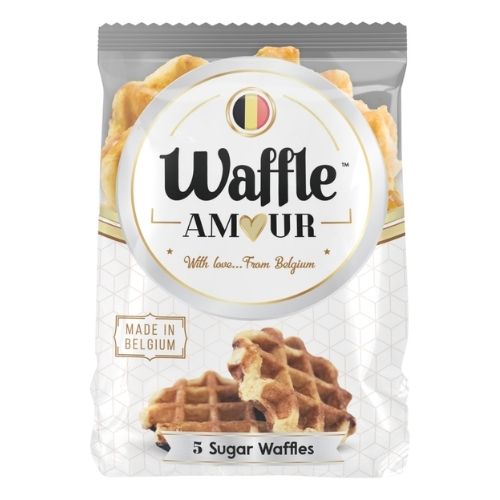 WAFFLE AMOUR SUGAR PEARL WAFFLES 5PK 275G