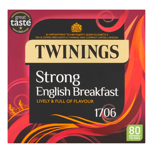 TWININGS STRONG BREAKFAST TEA 80S
