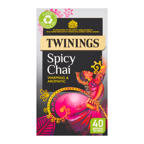 TWININGS SPICY CHAI 40'S