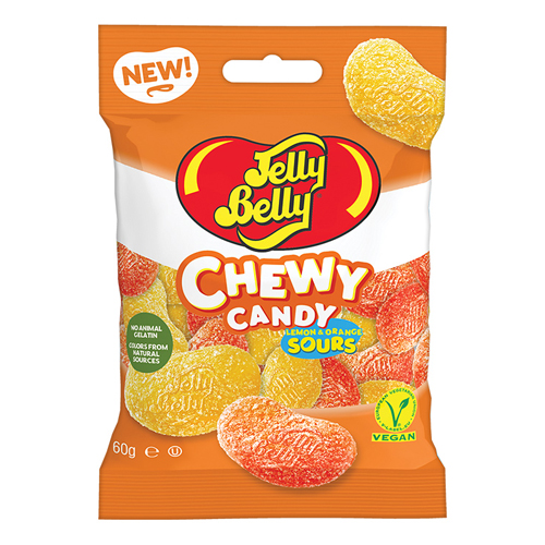 JELLY BELLY CHEW CANDY ORANGE & LEMON 60G