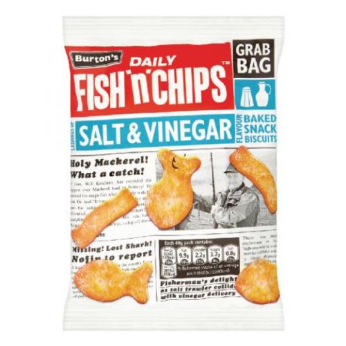 BURTONS FISH N CHIPS S/V GRAB BAG 40G