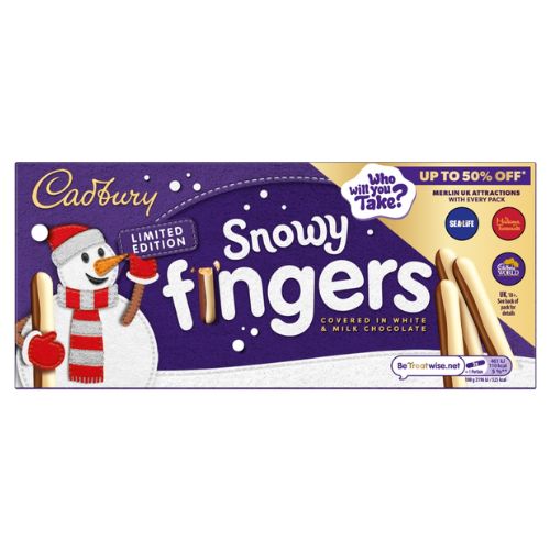 CADBURY SNOWY FINGERS 115G