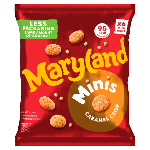 MARYLAND MINI CARAMEL CRISP 6PK 118.8G