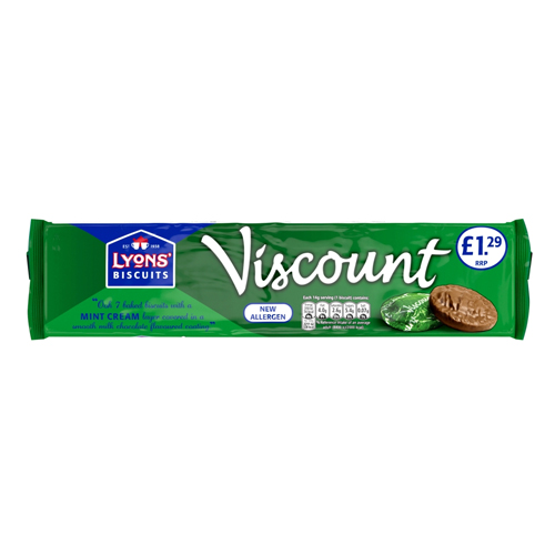 LYONS BISCUITS VISCOUNT PMP £1.29 98G