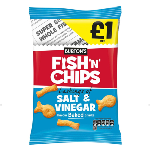 BURTONS FISH & CHIPS PMP £1.00 110G