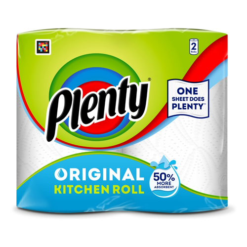 PLENTY ORIGINAL KITCHEN ROLL 2 ROLL