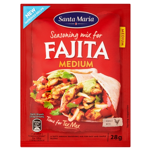 SANTA MARIA FAJITA MEDIUM SEASONING MIX 28G