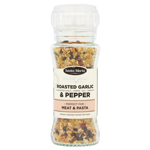 SANTA MARIA ROASTED GARLIC & PEPPER GRINDER 80G
