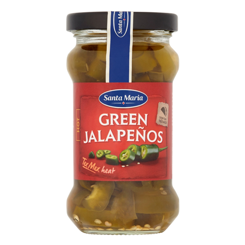 SANTA MARIA GREEN HOT JALAPENOS 200G