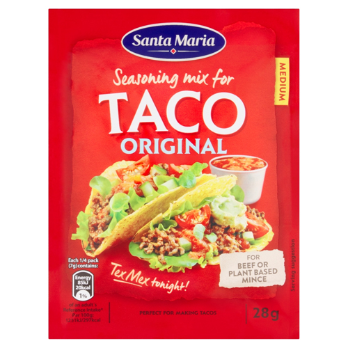 SANTA MARIA SEASONING MIX FOR TACO ORIGINAL MEDIUM 28G