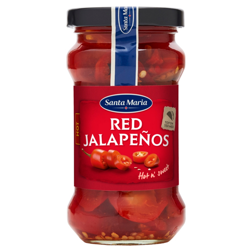 SANTA MARIA RED JALAPENOS HOT 200G