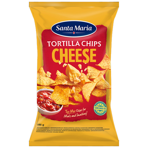 SANTA MARIA TORTILLA CHIPS CHEESE 185G