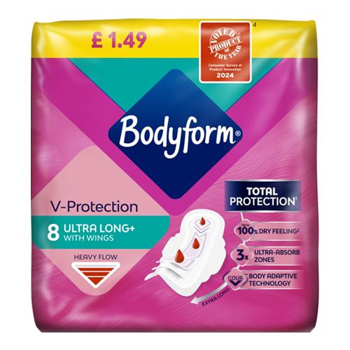 BODYFORM ULA LONG TOWEL PMP £1.49 8PK