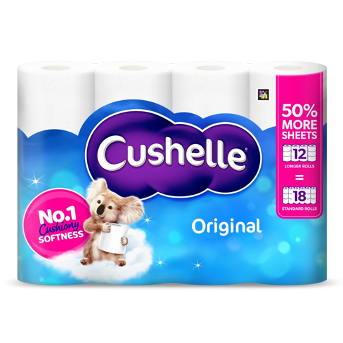 CUSHELLE ORIGNAL 50% LONGER 12 ROLL