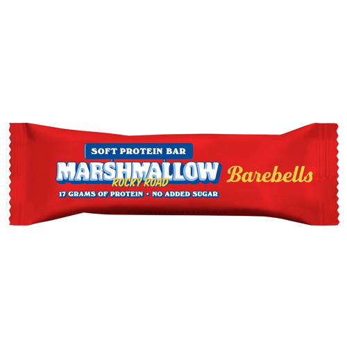 BAREBELLS MARSHMALLOW ROCKY ROAD SOFT PROTEIN BAR 55G