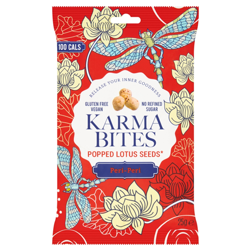 KARMA BITES POPPED LOTUS SEEDS PERI-PERI 25G