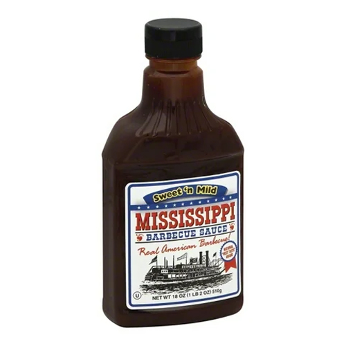 MISSISSIPPI SAUCES SWEET 'N' MILD BARBECUE SAUCE 510G