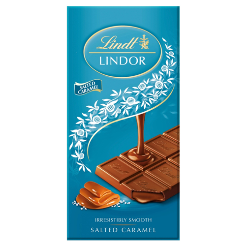 LINDT LINDOR SALTED CARAMEL 100G