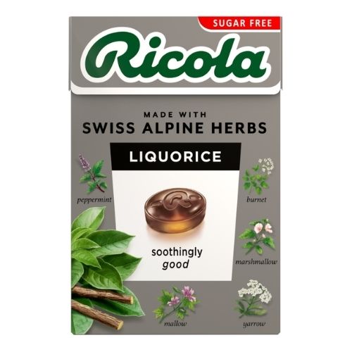 RICOLA LIQUORICE SUGAR FREE BOX 10S 45G
