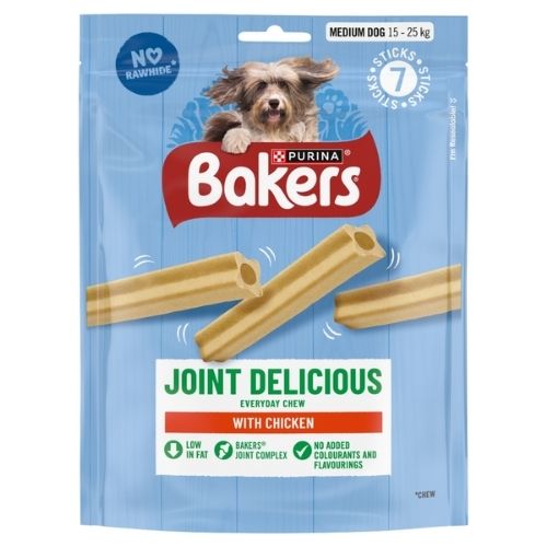 BAKERS JOINT DELICIOUS MEDIUM DOG TREAT CHICKEN 180G