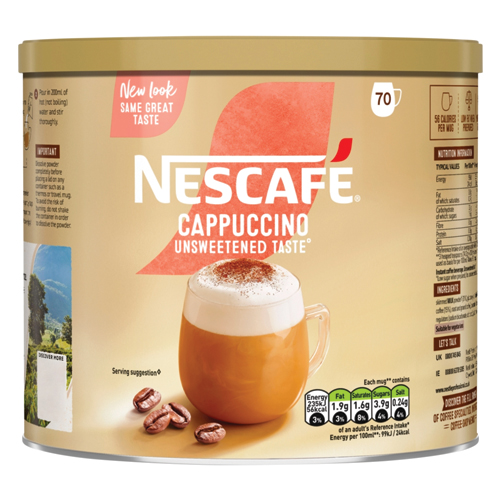 NESCAFE GOLD CAPPUCCINO UNSWEETENED TASTE INSTANT COFFEE 1KG