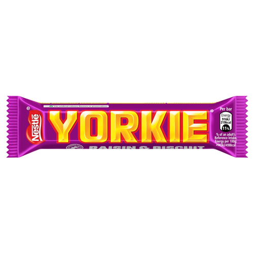 YORKIE RAISIN & BISCUIT CHOCOLATE BAR 44G
