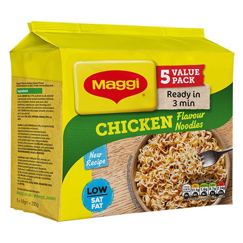 MAGGI 3-MIN INSTANT NOODLES CHICKEN FLAVOUR 5PK 59G