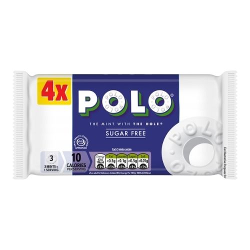 POLO SUGAR FREE MINT TUBE 4PK 133.6G