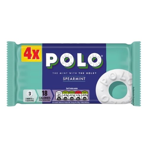 POLO SPEARMINT MINT TUBE 4PK 136G