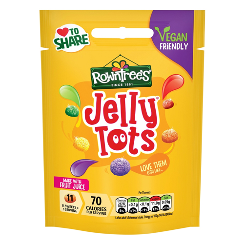 ROWNTREE'S JELLY TOTS SHARING BAG 150G