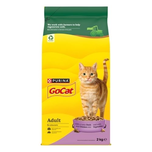 GO-CAT WITH DUCK AND CHICKEN MIX DRY CAT FOOD 2KG