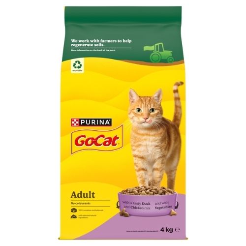 GO-CAT WITH DUCK AND CHICKEN MIX DRY CAT FOOD 4KG